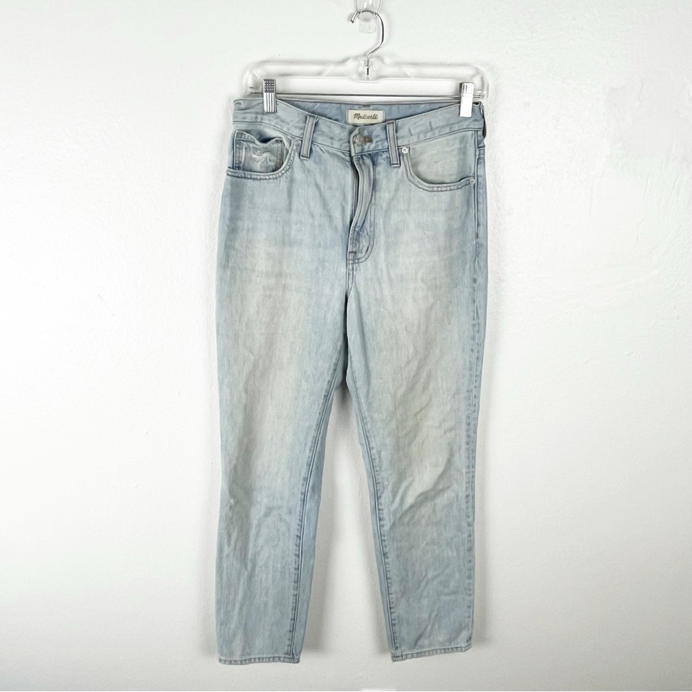 MADEWELL The Perfect Vintage Light Distressed High Rise Jeans 27 Slouchy Boho